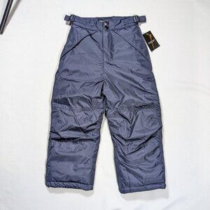 London Fog Kids Snow Pants Size L/7 Navy Blue New With Tags